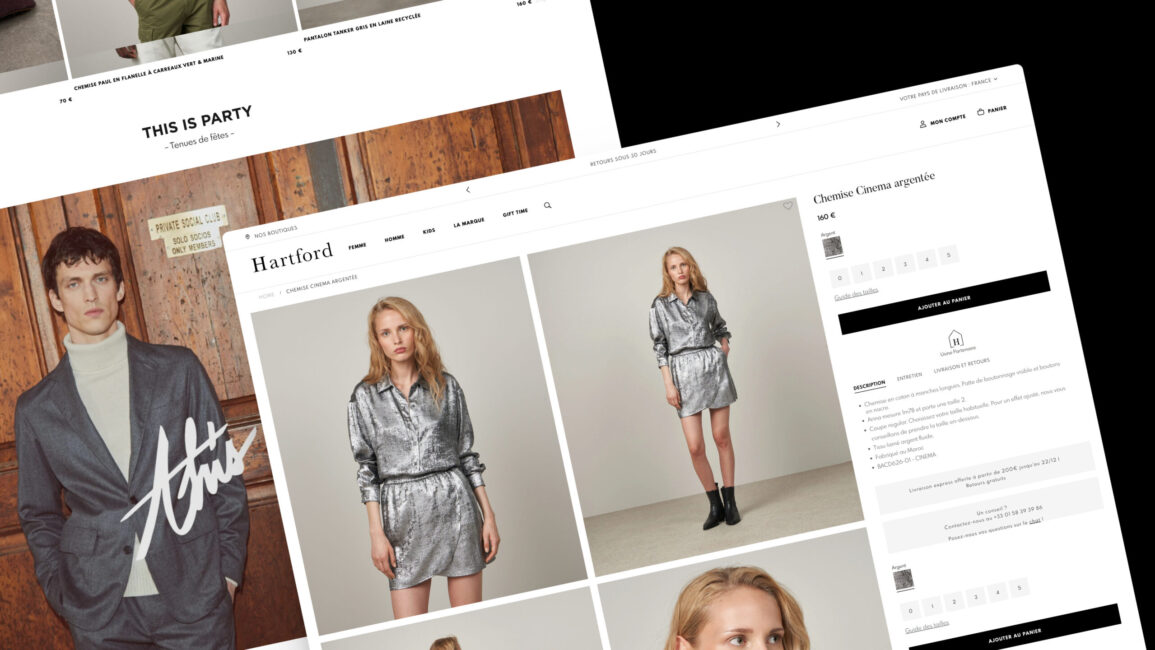 Intégration du site e-commerce de la marque inspirée par les USA