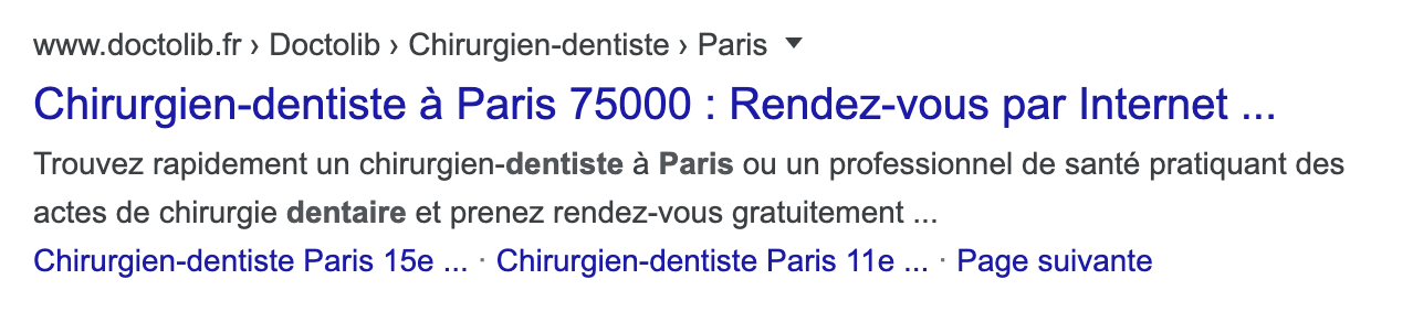 resultats de recherche