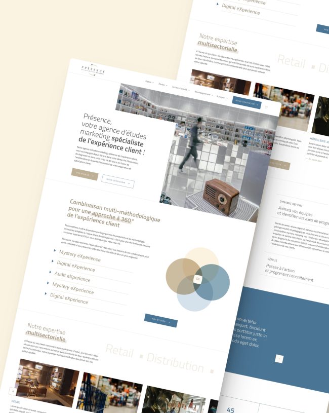 Site vitrine sur-mesure grâce à WordPress