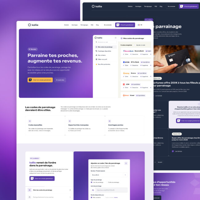 Construction d&rsquo;un SaaS complet, du produit au site vitrine